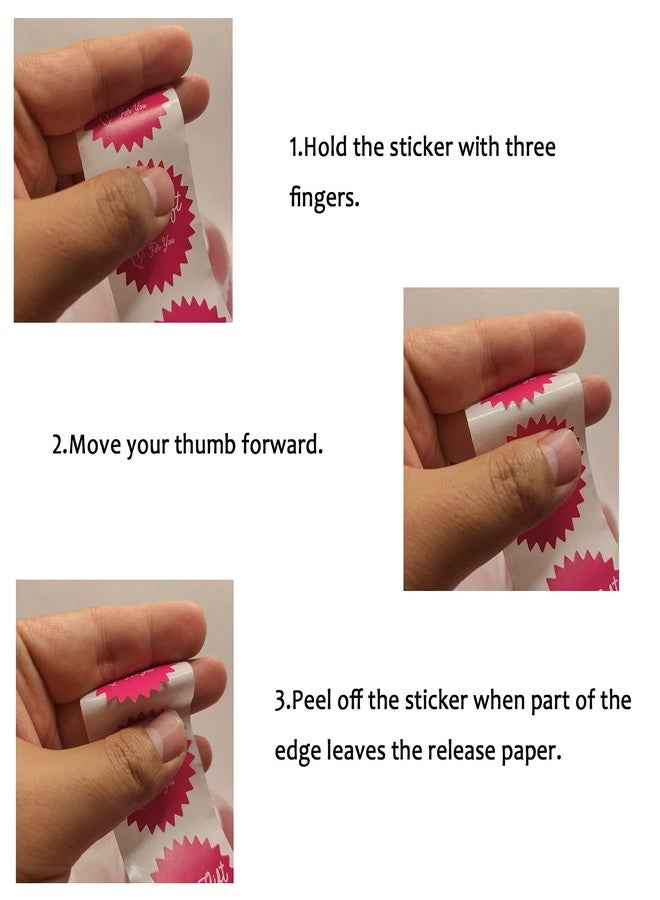 AirSun 1.5 Inch 500 Pieces Small Business Stickers, Starburst Shaped “Free Gift” Sticker Small Business Freebies Self-Adhesive Labels for Customer Appreciation Prize Winner Handmade Packaging Supplies - Image 2